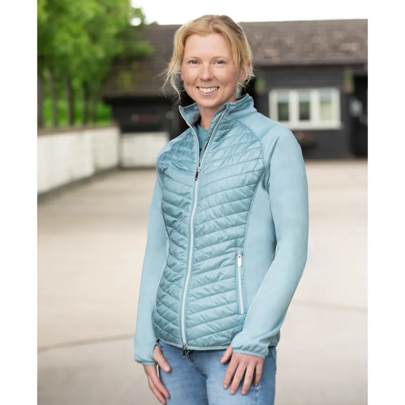 Hy Equestrian Synergy Sync Lightweight Padded Jacket - Aqua-1